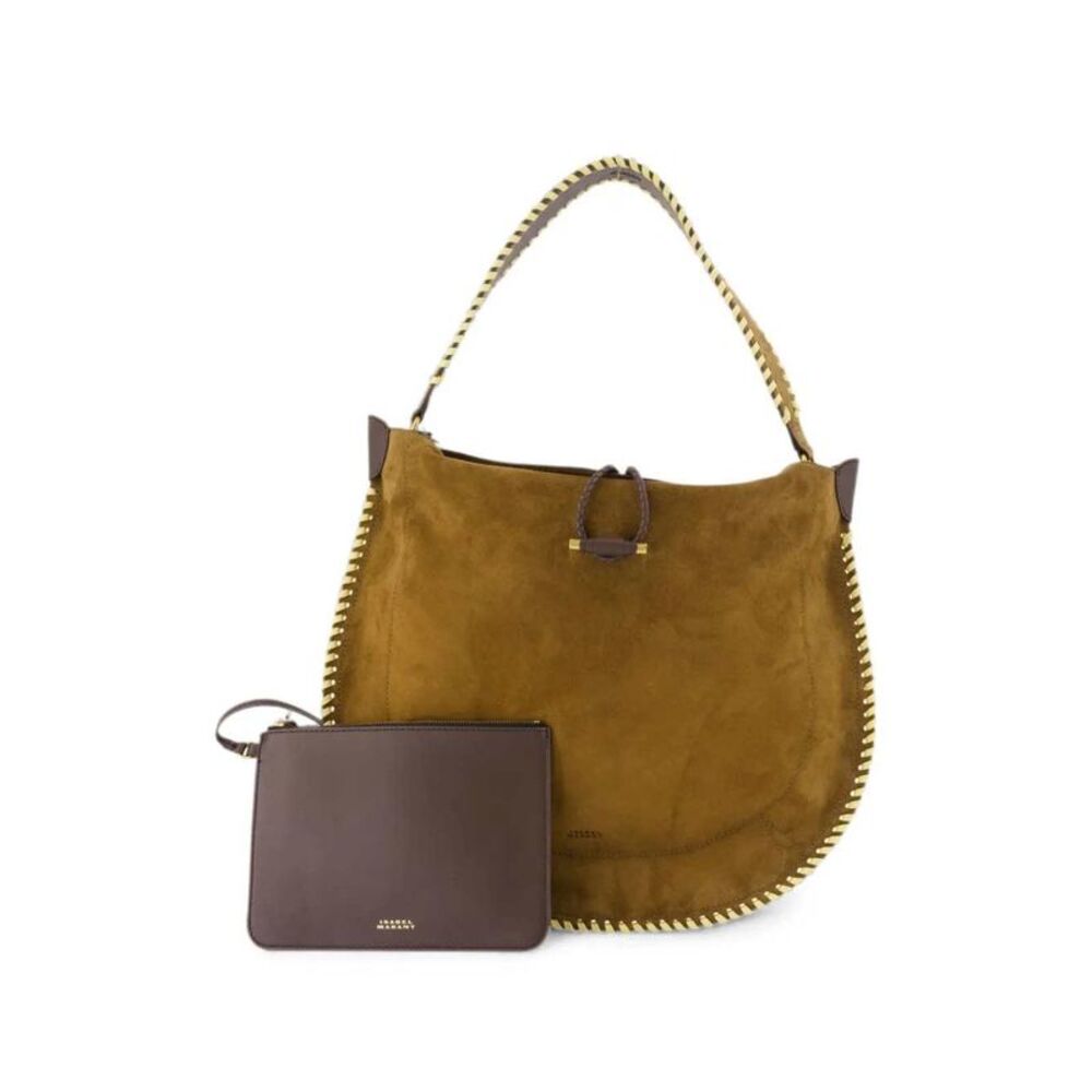 Marant Women Oskan Shoulder Bag With Soft Stitching